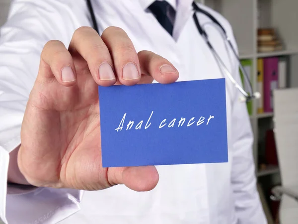 Медицинская Концепция Означает Анальный Рак Фразой Странице — стоковое фото