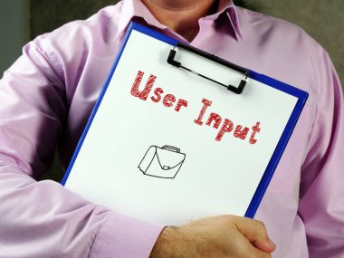 Üzerinde yazı olan Kullanıcı Girdisi Z hakkındaki iş konsepti