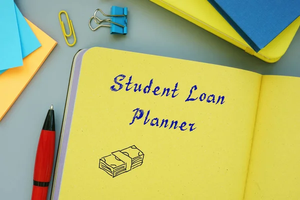 Business concept about Student Loan Planner with inscription on the page