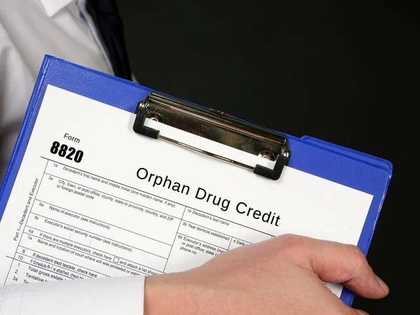 Form 8820 Orphan Drug Credit — Stock Photo, Image