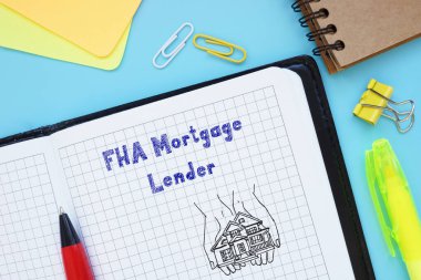İş konsepti: FHA İpotek Tefecisi