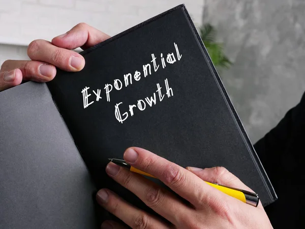 Business concept about Exponential Growth with phrase on the page