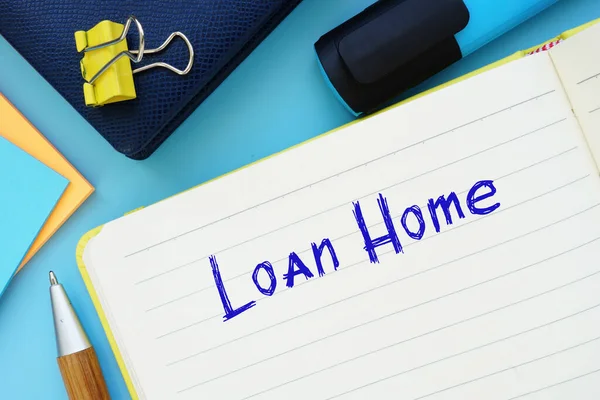 Loan Home Phrase Sheet — Stock Photo, Image