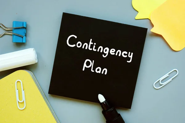 Conceptual photo about Contingency Plan with written text
