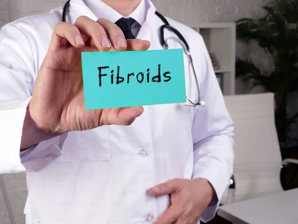 Conceptuele Foto Fibroids Met Handgeschreven Tekst — Stockfoto