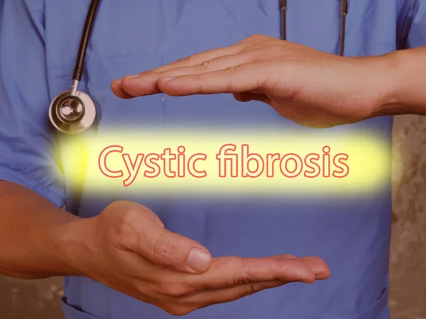 Cystische Fibrose Teken Het Stuk Papier — Stockfoto