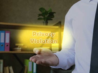  Gizlilik İhlali ile ilgili mali konsept.