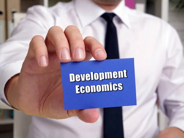 Desenvolvimento Economia Assina Página — Fotografia de Stock