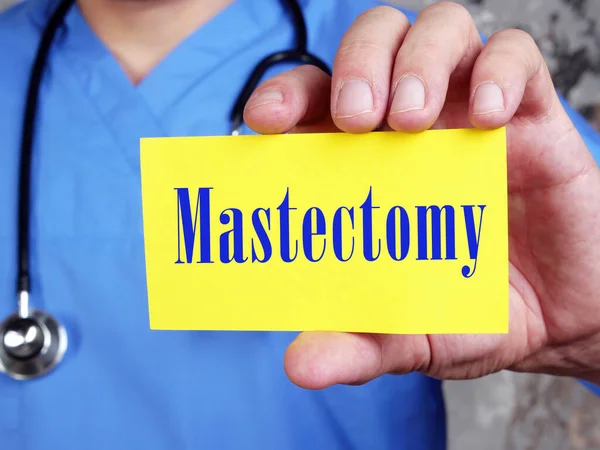 Health Care Concept Mastectomy Sign Sheet — Stock Photo, Image