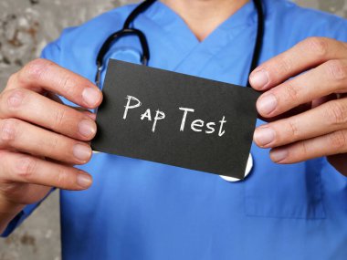 Pap Smear Pap Testi ile ilgili sağlık konsepti.
