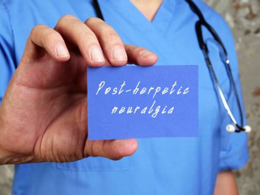 Post-herpetik nevralji ile ilgili sağlık hizmeti konsepti.