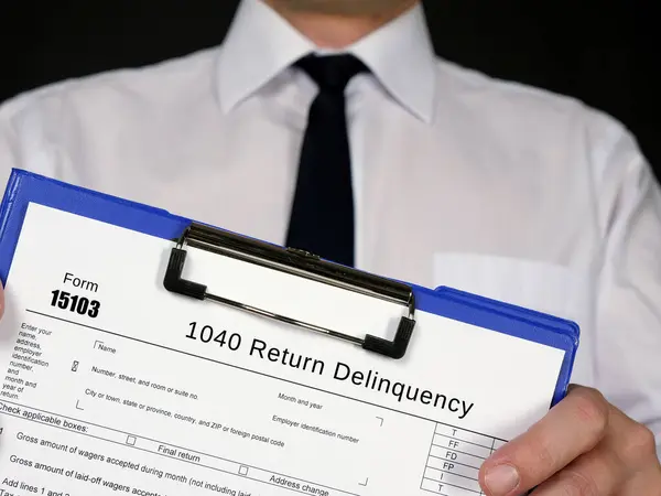 Form 15103 1040 Return Delinquency — Stock fotografie