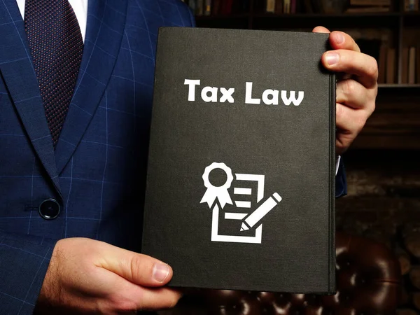 Pojęcie Prawne Oznaczające Prawo Podatkowe Znakiem Stronie — Zdjęcie stockowe