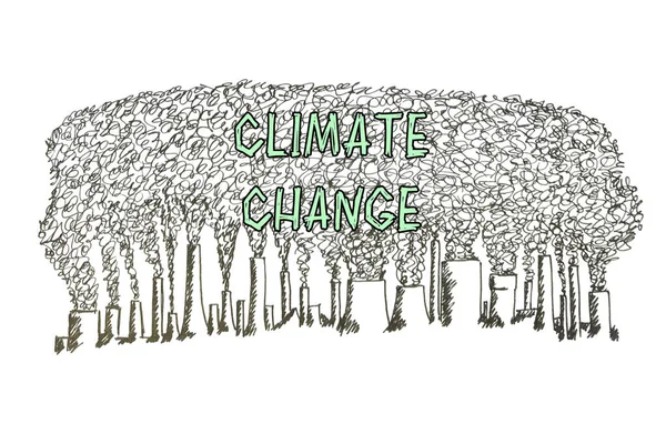 Концепция Сохранения Мира Означает Climate Change Фразой Листе Бумаги — стоковое фото