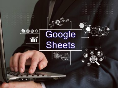 İş konsepti: Sayfasında yazı olan Google Sayfalar