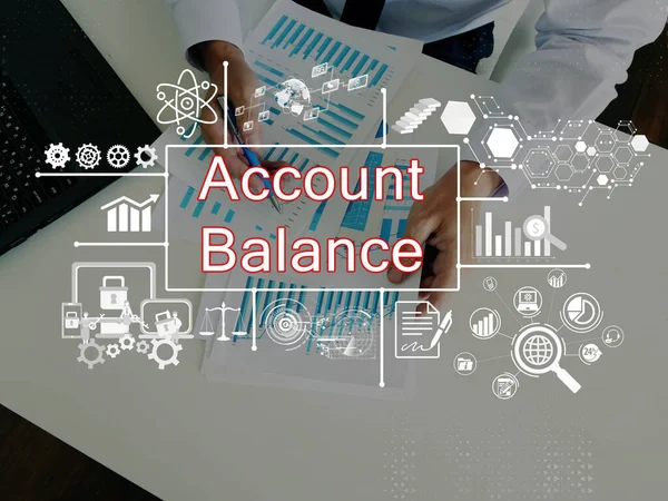 Financial concept about Account Balance with inscription on the page