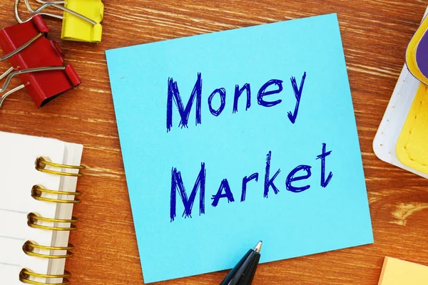 Financial concept meaning Money Market with inscription on the page