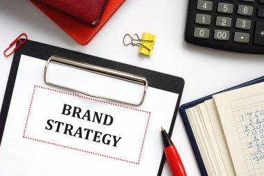 Brand STRATEGY ile ilgili iş konsepti..