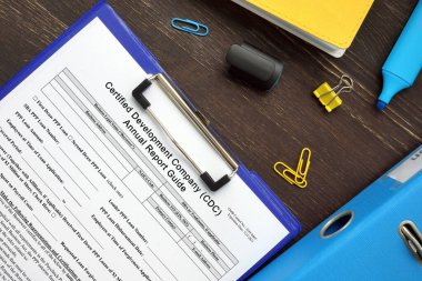 SBA form 1253 Sertifikalı Geliştirme Şirketi (CDC) Yıllık Rapor Kılavuzu