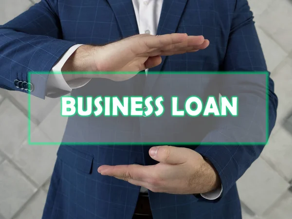 Business Loan Fráze Obrazovce Podnikatelský Úvěr Úvěr Který Určen Výhradně — Stock fotografie