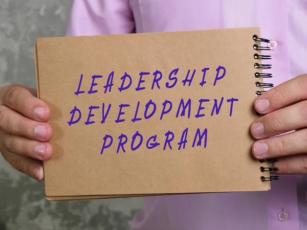 Business concept about LEADERSHIP DEVELOPMENT PROGRAM with phrase on the piece of paper.