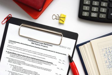 SBA formu 2424 Ek Kredi Anlaşması SBA Ekspres Programı