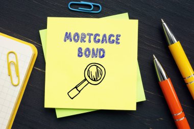 Morgage BOND ile ilgili iş konsepti..