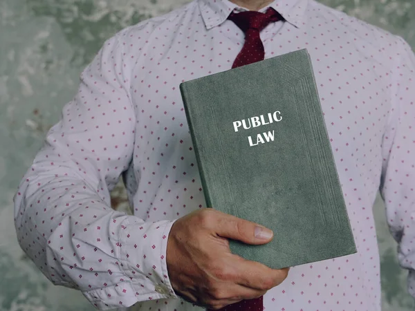 Φράση Του Δημοσίου Δικαίου Στο Βιβλίο Δημόσιο Δίκαιο Περιλαμβάνει Συνταγματικό — Φωτογραφία Αρχείου