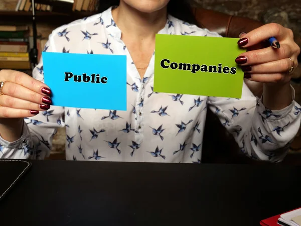 Blanco Groene Blauwe Visitekaartjes Met Opschrift Openbare Bedrijven Persoon Bijna — Stockfoto