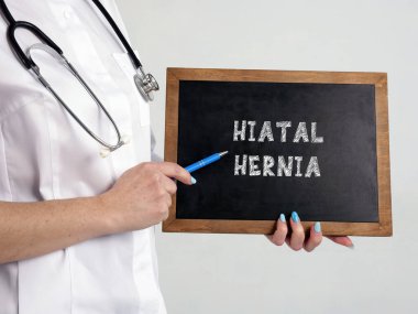 Conceptual photo about HIATAL HERNIA with written text clipart