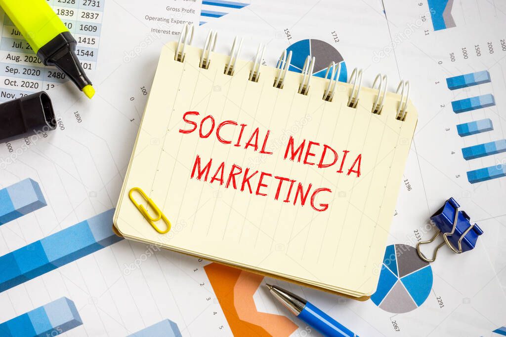 Conceptual photo about Social media Marketing with written phrase.