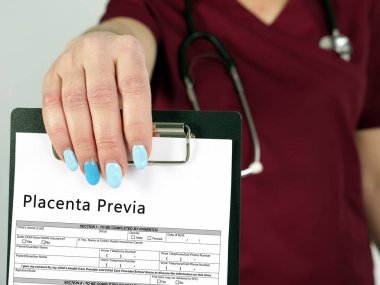 Sağlık sigortası kavramı, plasenta previa anlamına gelir.