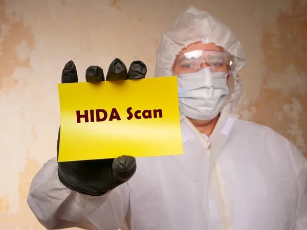 Hida Сканування Гепатобіліарної Імунодіабетичної Кислоти Сторінці — стокове фото