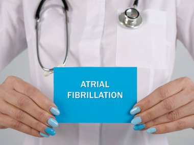 ATRIAL FIBRILLATION AFib hakkındaki kavramsal fotoğraf