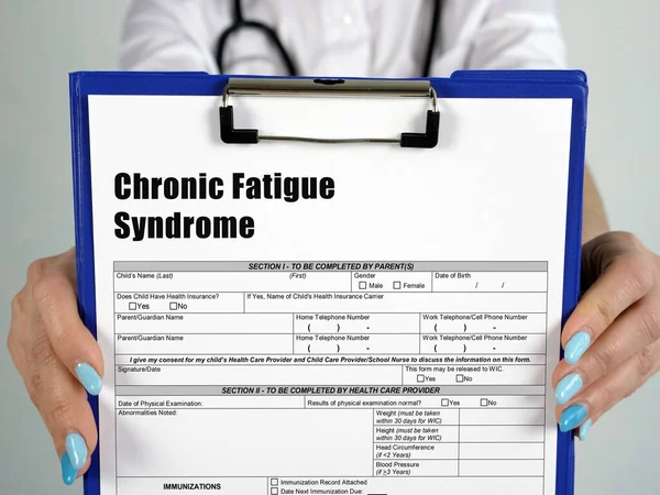 Síndrome Fatiga Crónica Signo Hoja — Foto de Stock