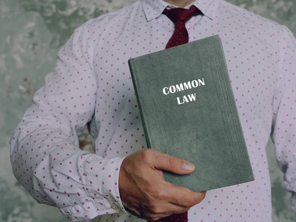 Libro Con Título Derecho Común Common Law Conjunto Leyes Escritas —  Fotos de Stock
