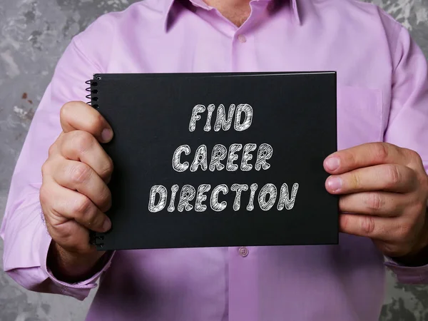 Find Career Direction Frase Sobre Pedaço Papel — Fotografia de Stock