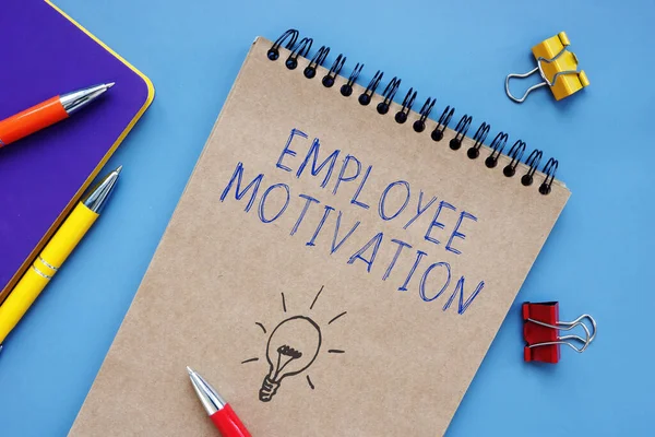 Concept Entreprise Sur Motivation Des Employés Avec Signe Sur Morceau — Photo