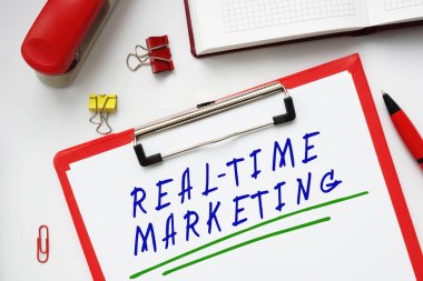Finansal konsept, gerçek zamanlı işaretleme anlamına gelir..