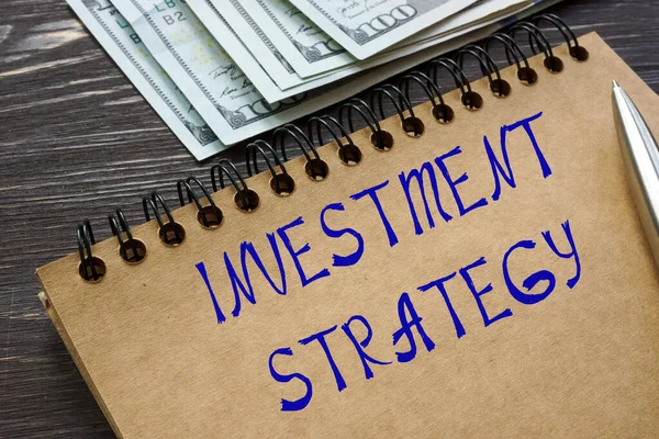 Beruházási Stratégia Üzleti Koncepciója Aláírással Papíron — Stock Fotó