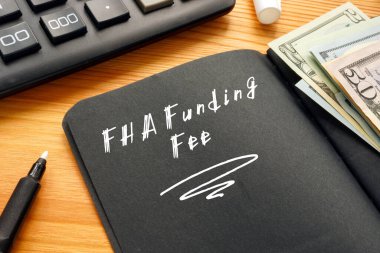 FHA Fon Ödemesi anlamına gelen finansal konsept..