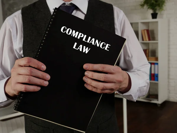 Compliance Law Inscription Sheet Law Compliance Creates Regulatory Compliance Products — Stock Photo, Image