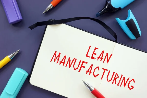 Lean Manufacturing phrase on the page.