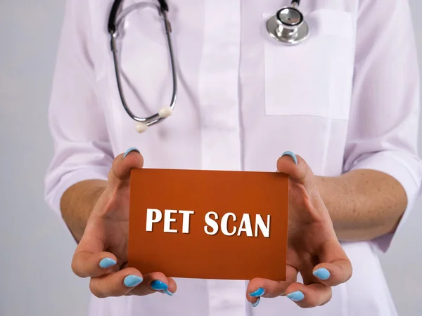 Koncepcja Opieki Zdrowotnej Oznaczająca Pozytronową Tomografię Emisyjną Pet Scan Napisem — Zdjęcie stockowe
