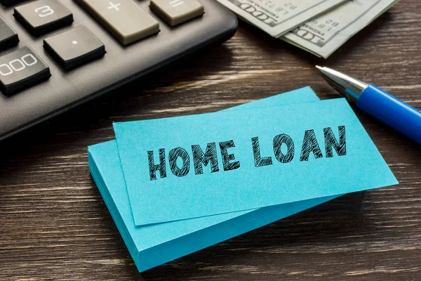 Concepto Financiero Sobre Home Loan Con Inscripción Página —  Fotos de Stock