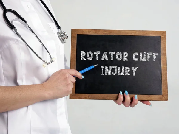 Conceptual Photo Rotator Cuff Injury Handwritten Phrase — Stock Photo, Image
