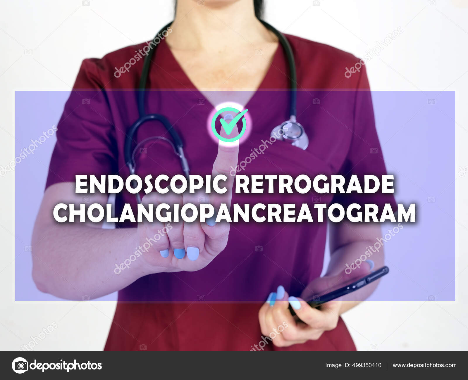Endoscopische Retrograde Cholangiopancreatogram Ercp Zin Het Scherm