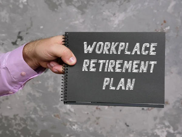 Financial Concept Workplace Retirement Plan Phrase Page — Stock Photo, Image