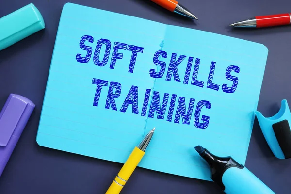 Conceptual photo about Soft Skills Training with handwritten text.