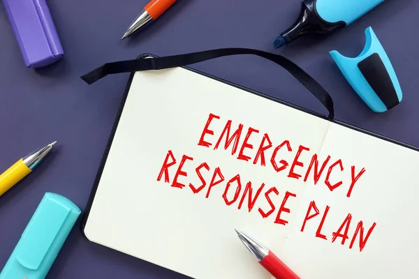 Emergency Response Plan inscription on the page.